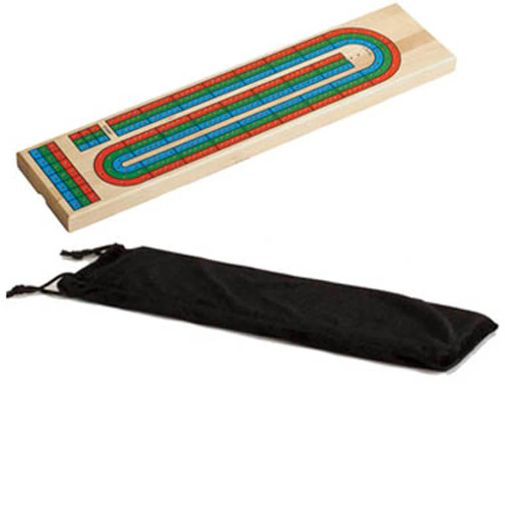 3 Color Track Wooden Cribbage Board 1
