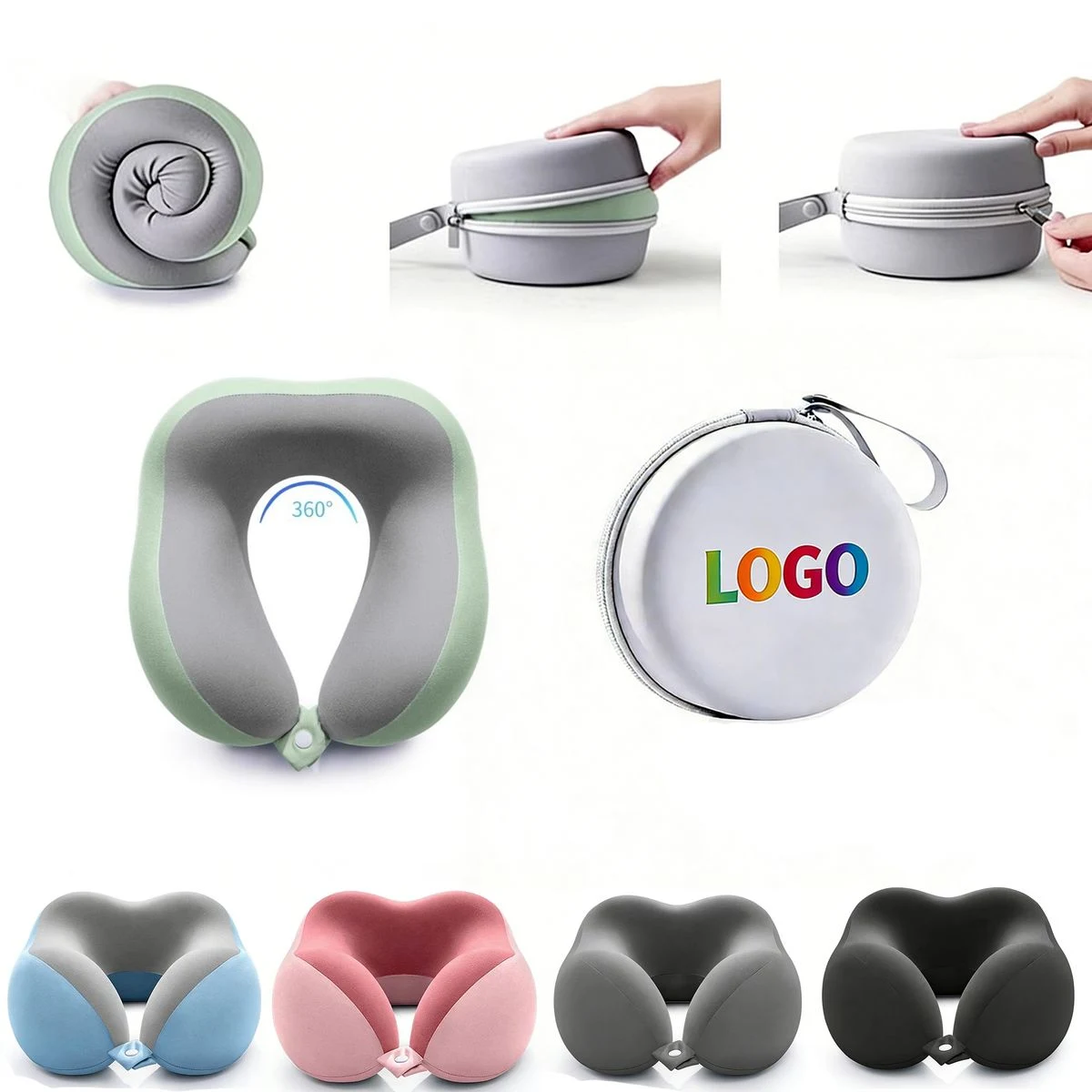 Custom Travel Neck Pillow Memory Foam 1
