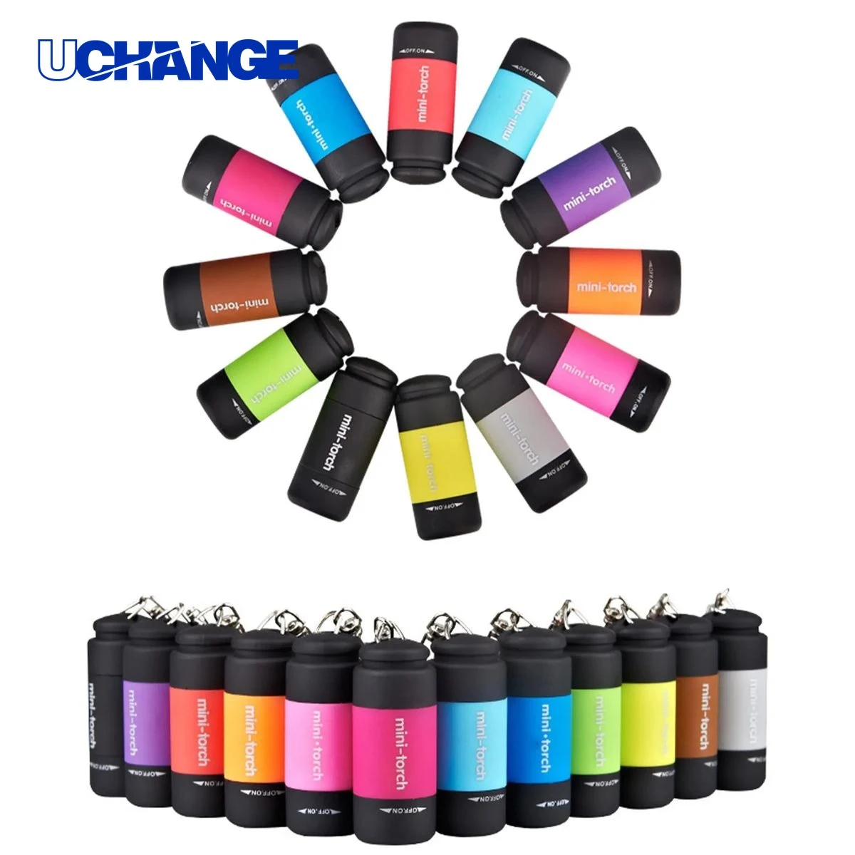Mini USB Rechargeable Keychain Flashlight 1