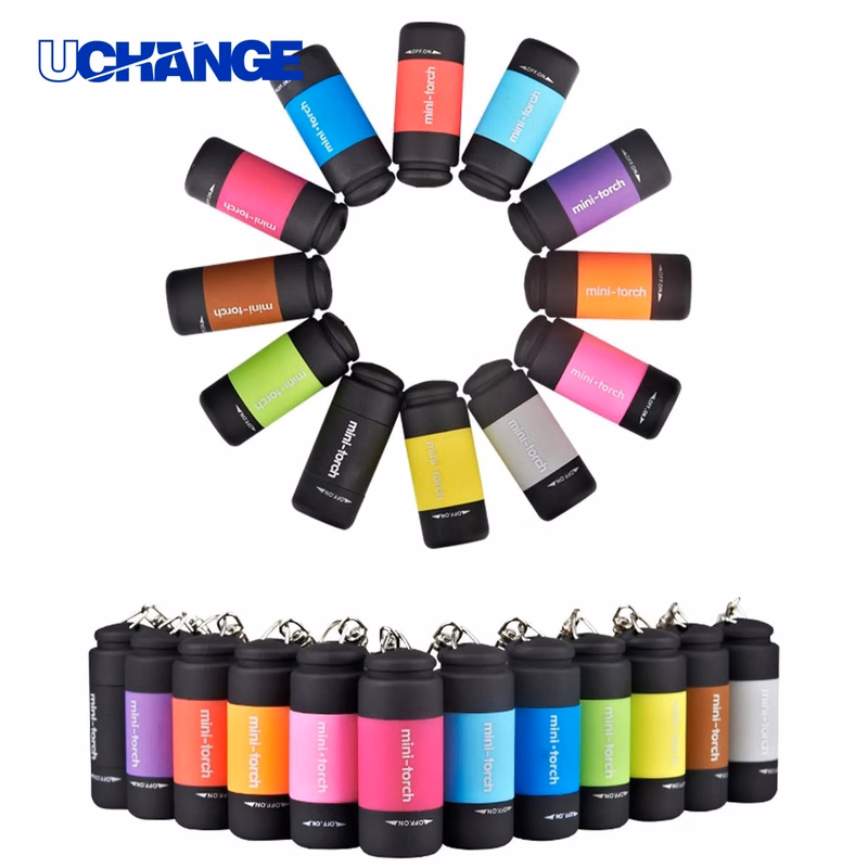 Mini USB Rechargeable Keychain Flashlight