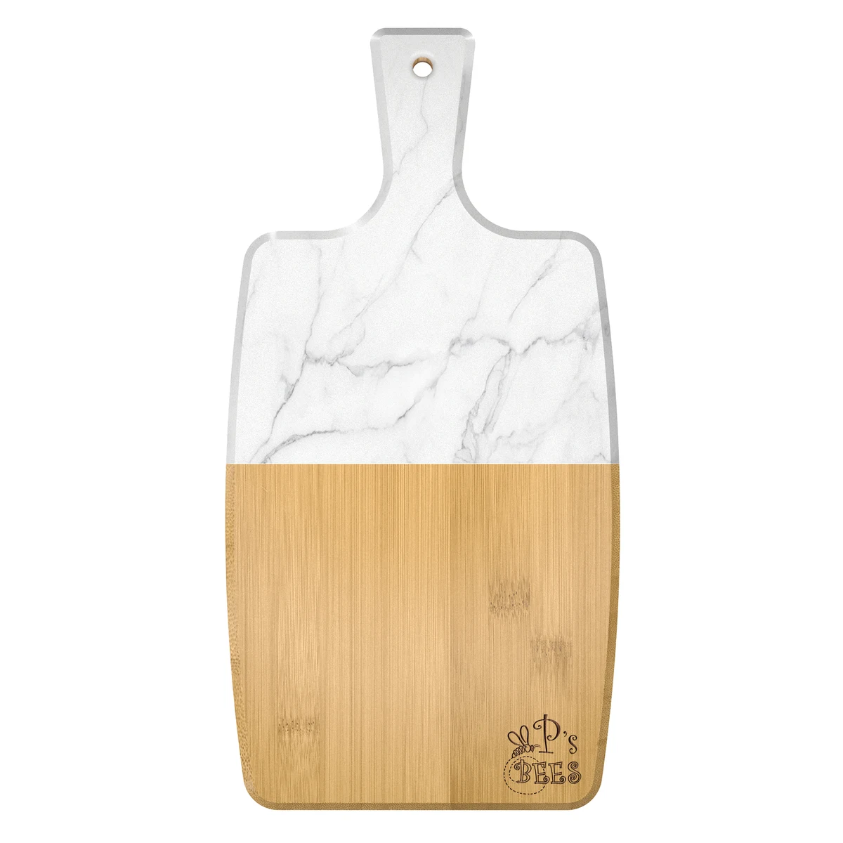 UV Print Faux "Marble" Bamboo Paddle Board 1