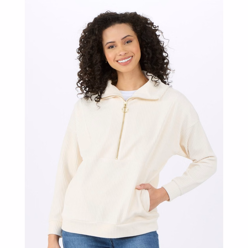 Women's Manchester Corded Quarter-Zip Pullover - BW5203