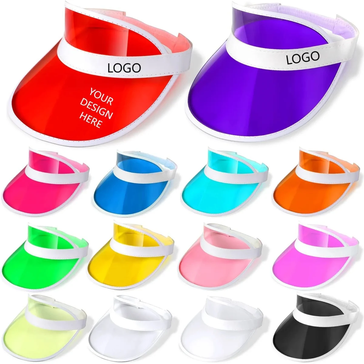 Summer PVC Sun Visor Hat 1