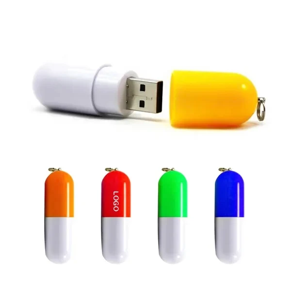 8GB Pill-Shaped USB Drive 1
