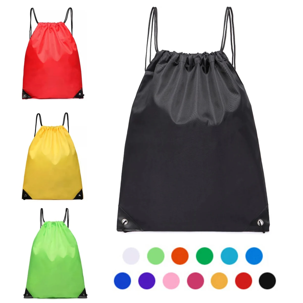 Polyester Drawstring Bag Backpack 1