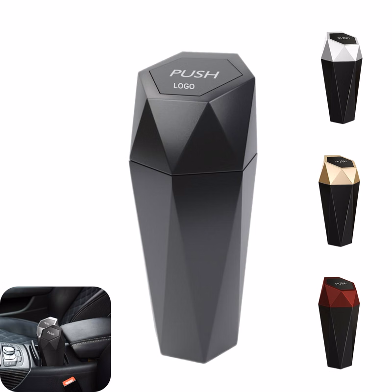 Mini Car Trash Can with Lid (direct import)