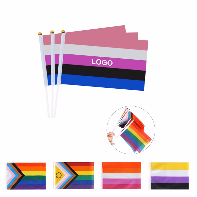 Gay Pride Stick Flag (direct import)