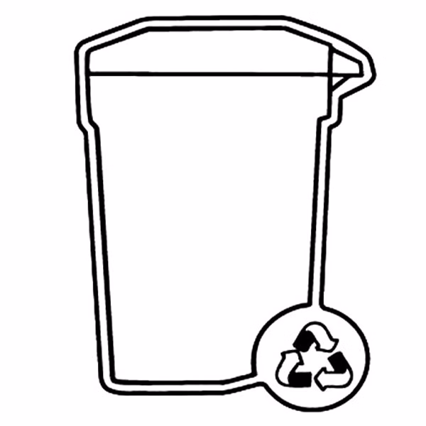Magnet - Trash Container - Full Color