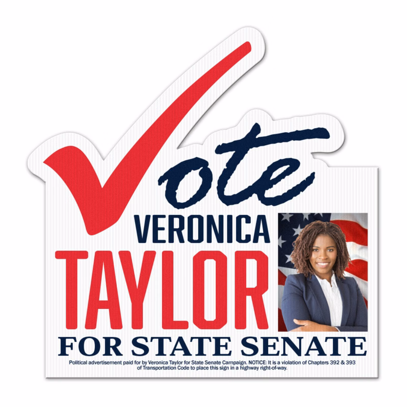 Vote Sign Yard Sign, Full Color