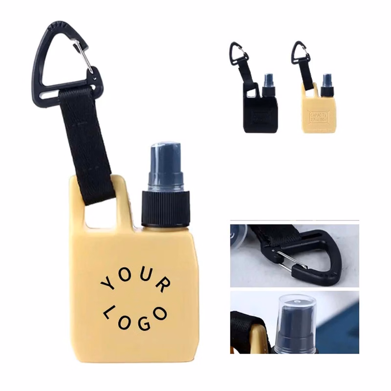Plastic Spray Bottle with Carabiner Clip