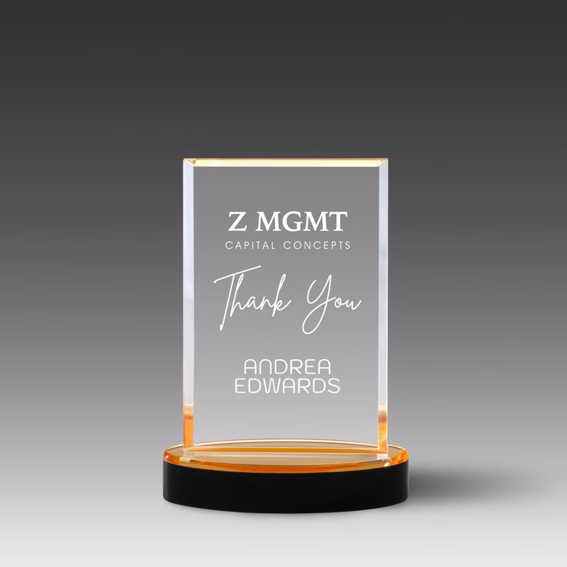 Value Mirror Vista Award (4" x 5-7/8" x 1")