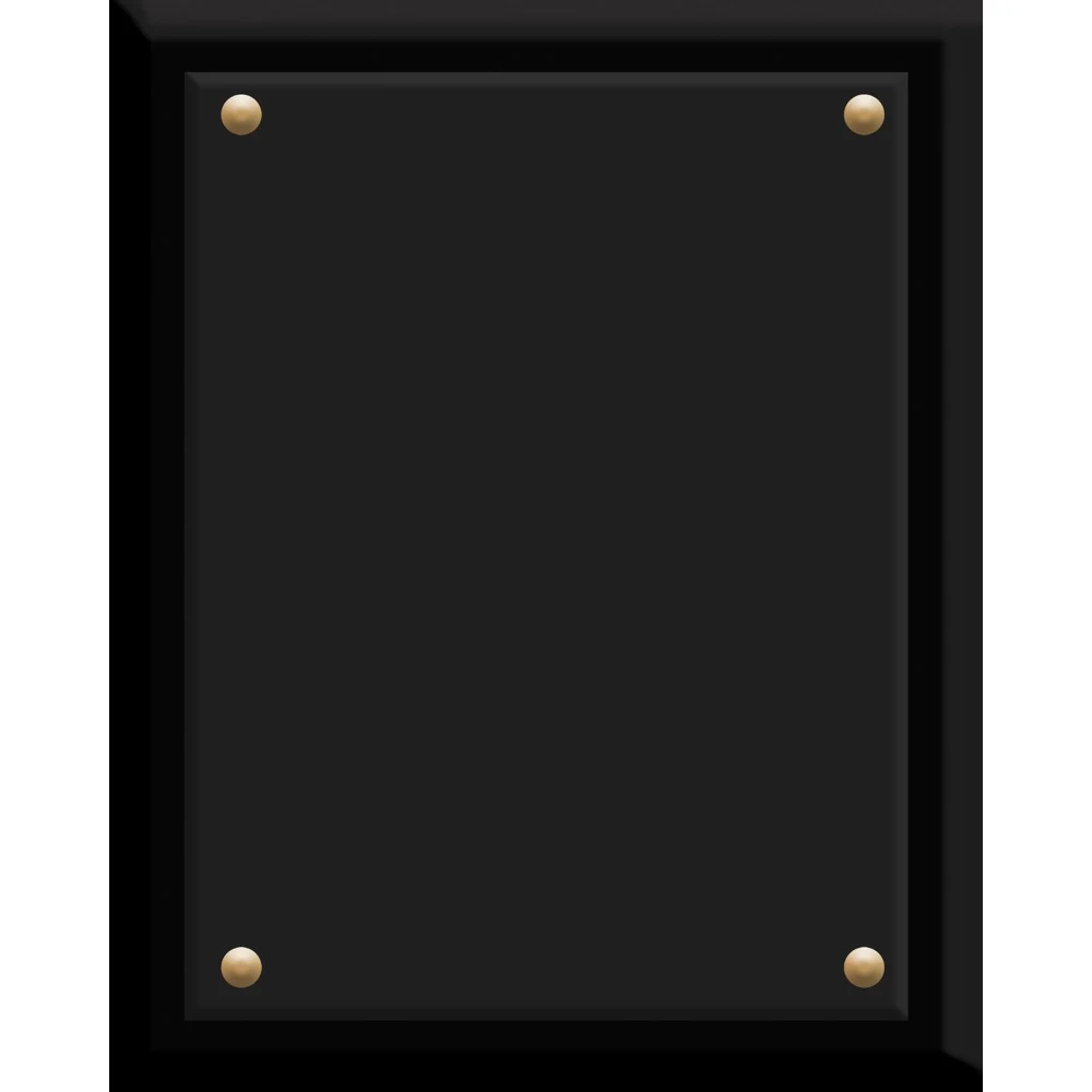 Crystal and Ebony Finished Plaque (8"x10") 1