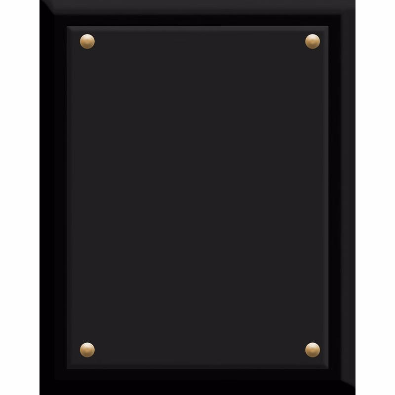 Crystal and Ebony Finished Plaque (8"x10")