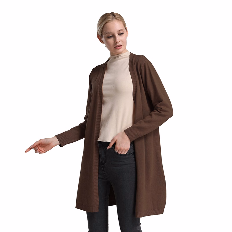 Women's Long-Sleeve Open-Front Cardigan