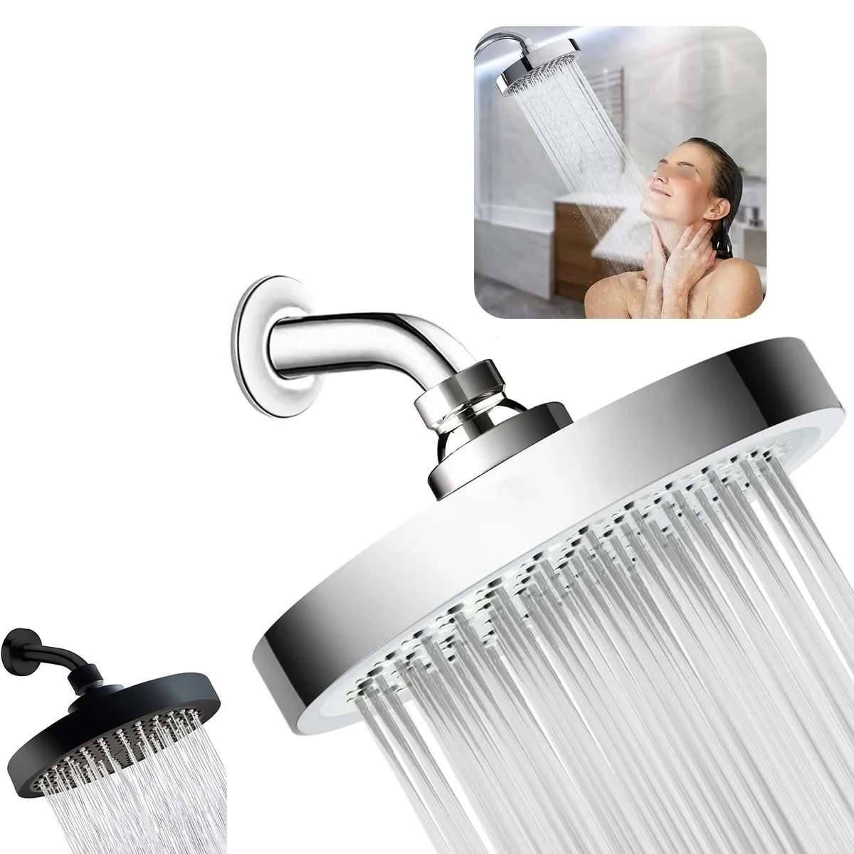 Shower Head High Pressure Rain 1