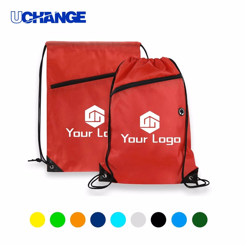 Drawstring Backpack Organizer with Zipper Pocket