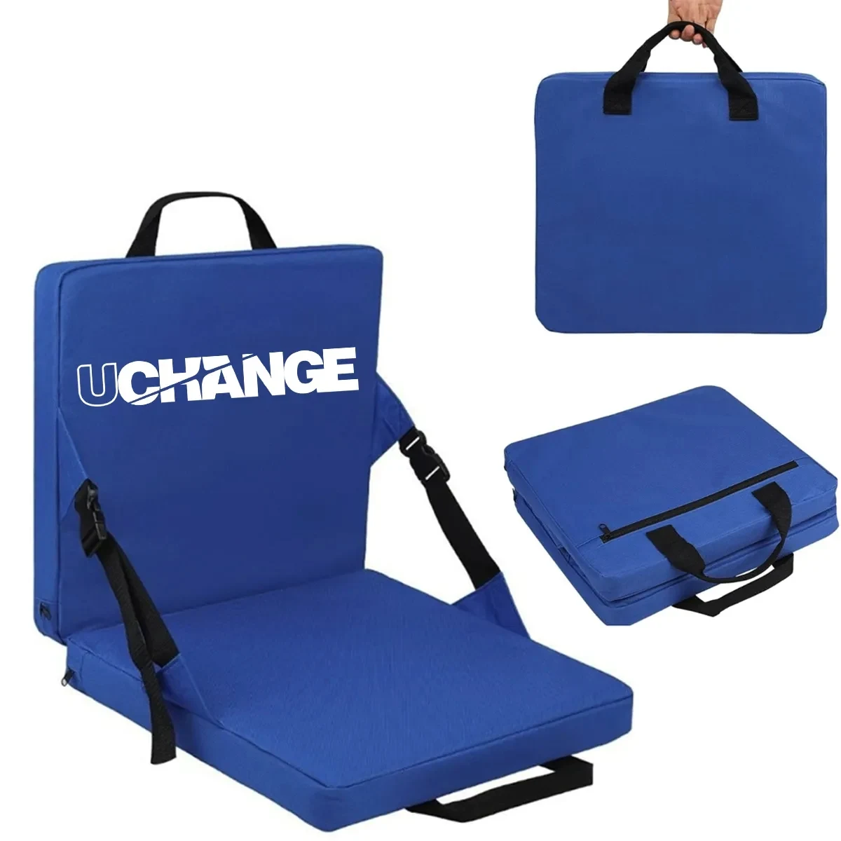 Portable Folding Stadium Seat With Backrest And Straps 1