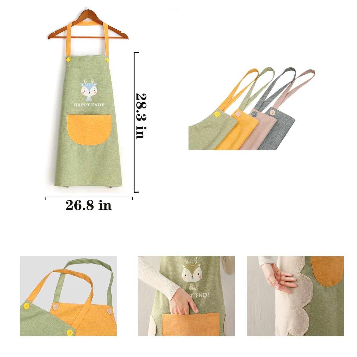 Customizable Energetic Pure Cotton Apron 1