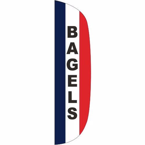 "BAGELS" 3' x 12' Message Flutter Flag