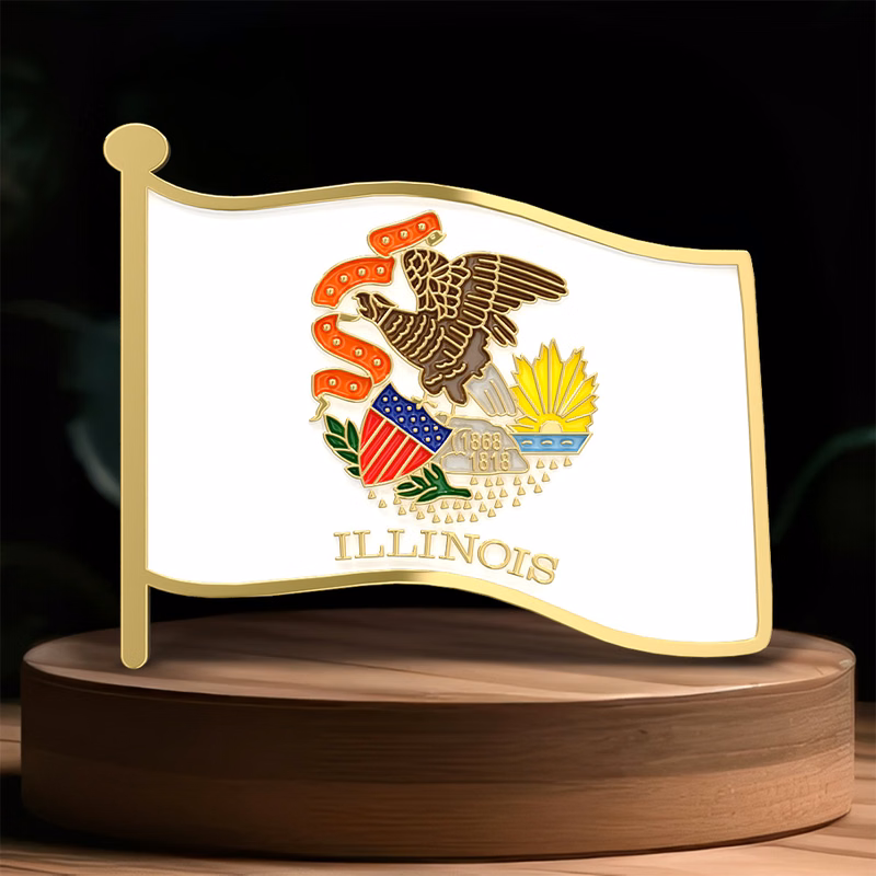 1" Stock Flag Pins