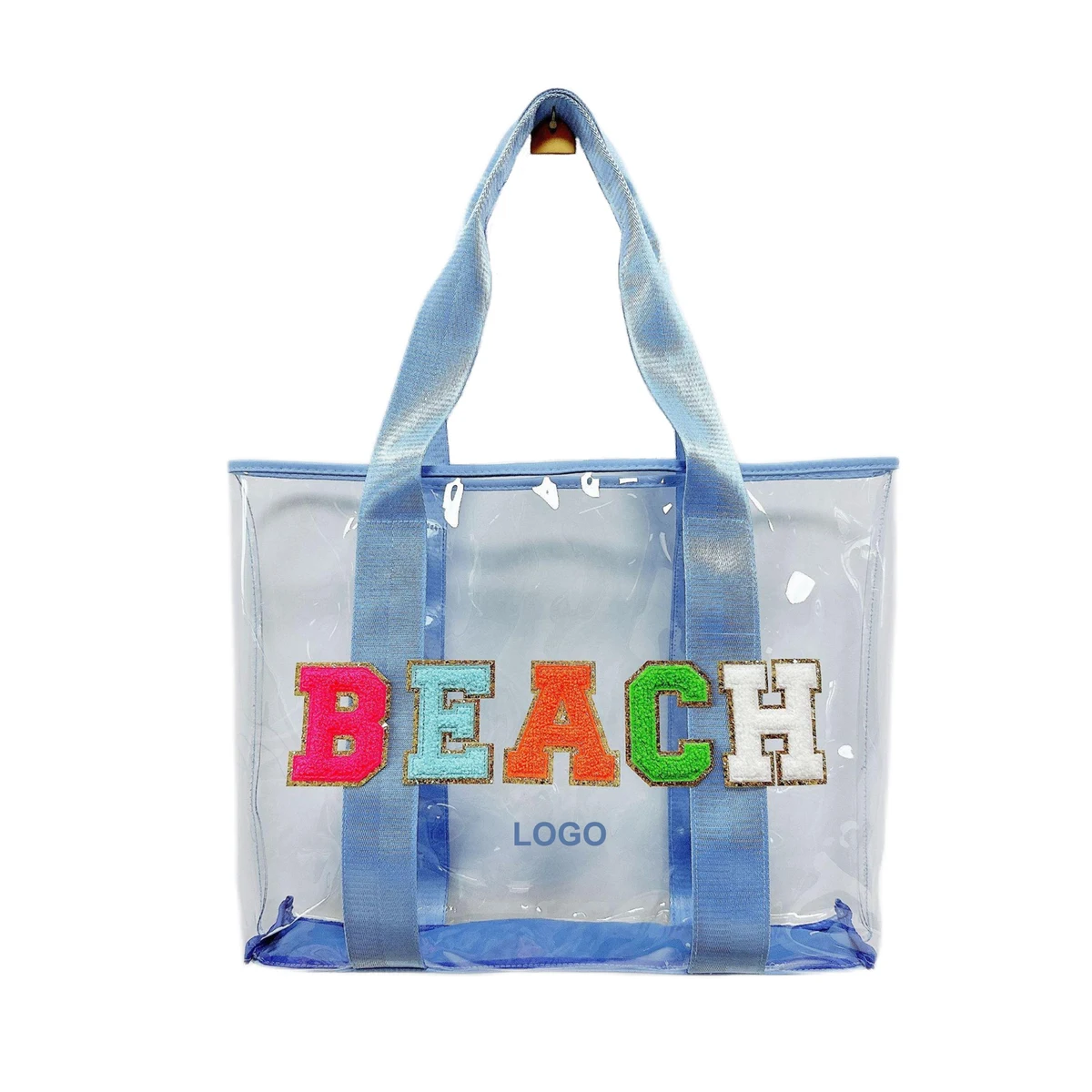 Large Chenille Letter Tote Bag (direct import) 1