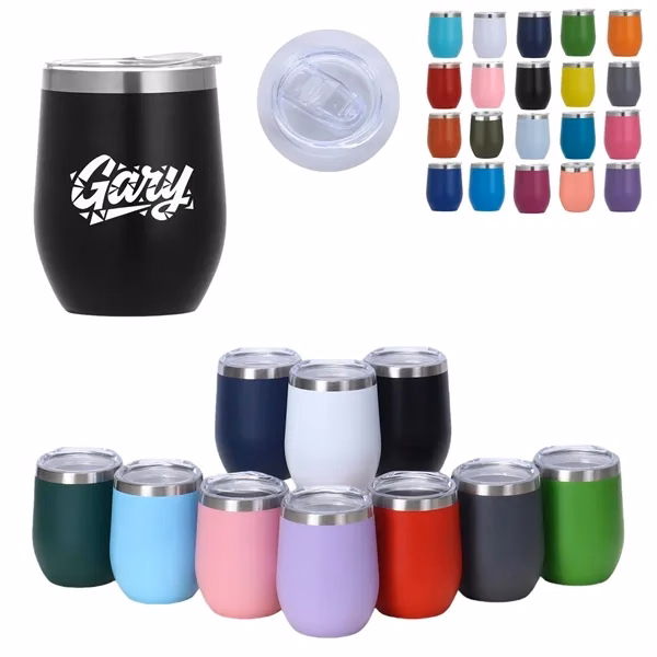 Custom 12 oz Double Wall Vacuum Insulated Tumbler with Straw Lid — Versatile Drinkware Gift