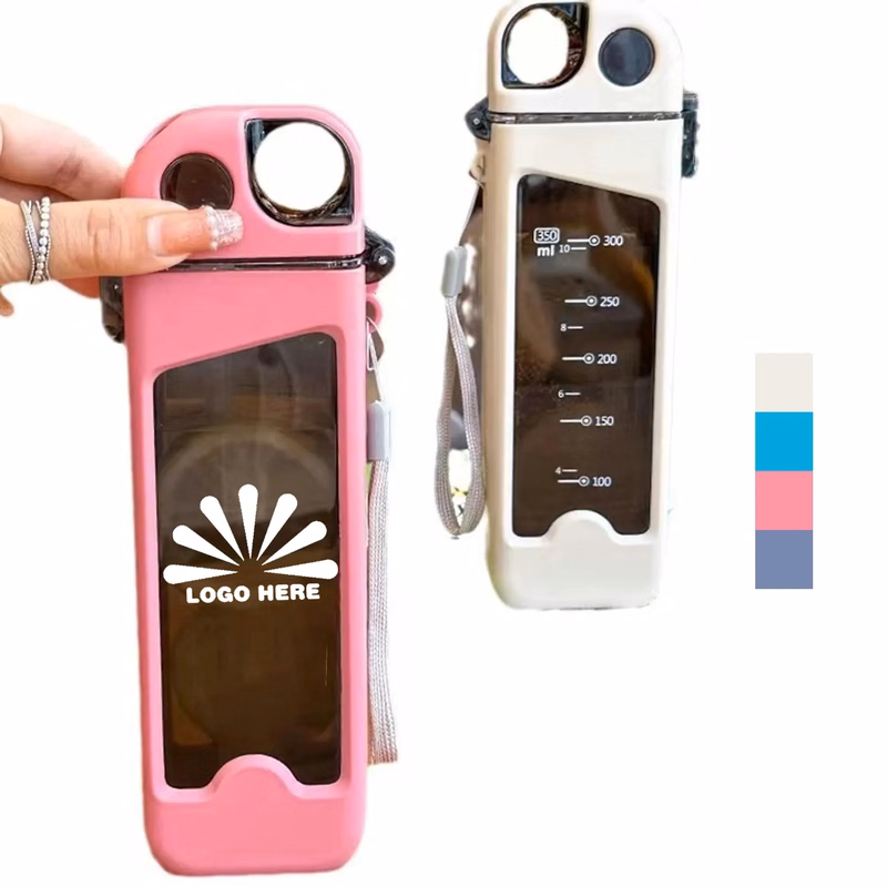Square Sports Water Bottle With Customizable Logo