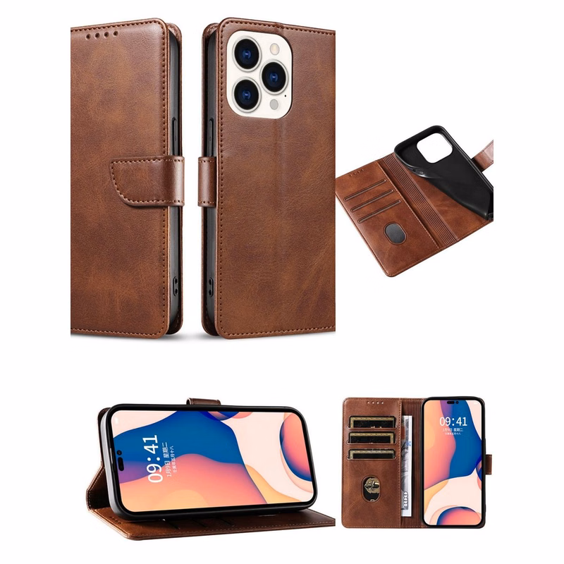 PU Strong Magnetic Phone Wallet Case with Card Holder