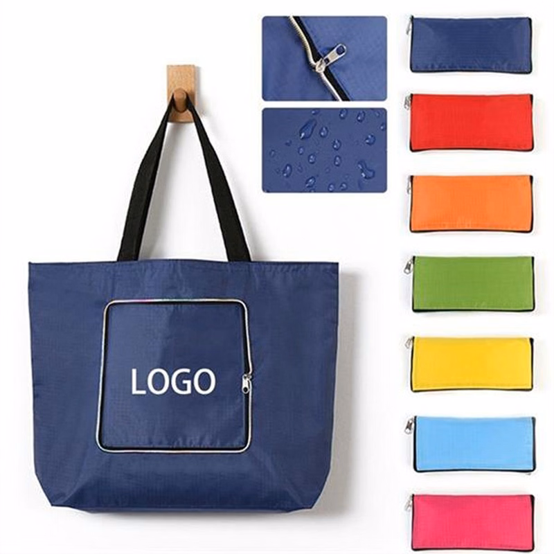 Foldable Zipper Tote Bag