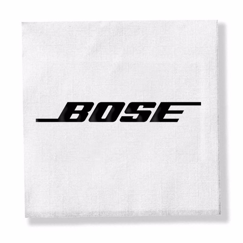 Foil Stamped 1-Ply White Beverage Napkin, Linen Embossed, FSC Certified
