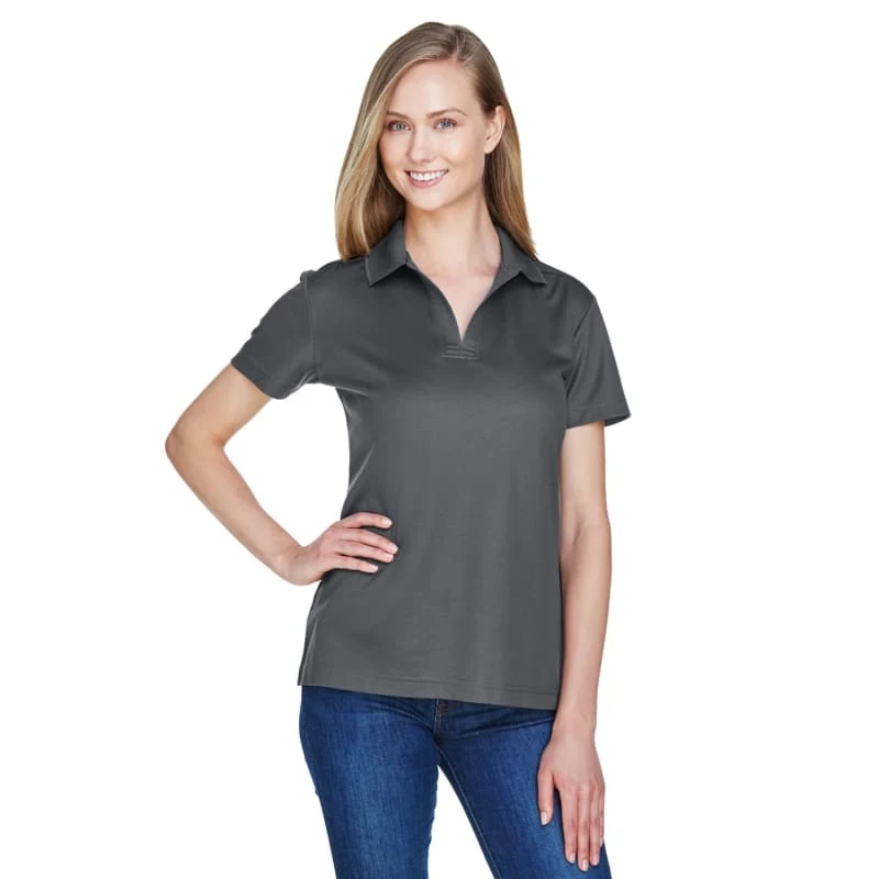 Devon & Jones CrownLux Performance™ Ladies' Plaited Polo 1