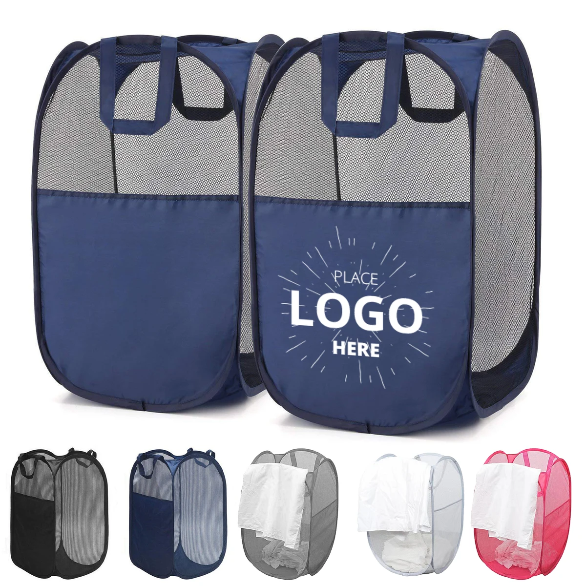 Mesh Laundry Hamper Basket 1