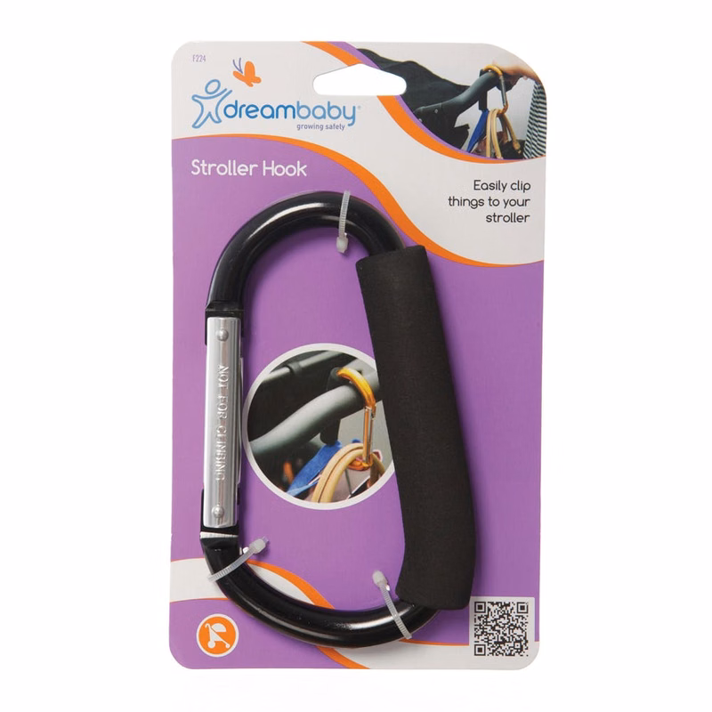 Stroller Hooks - Large Black