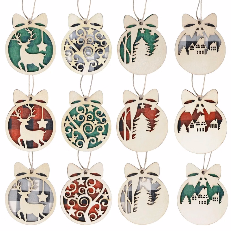 New Wooden Pendant For Christmas