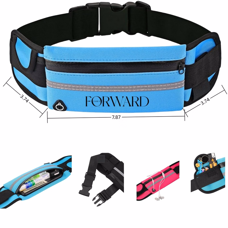 Sports waist bag with customizable logo