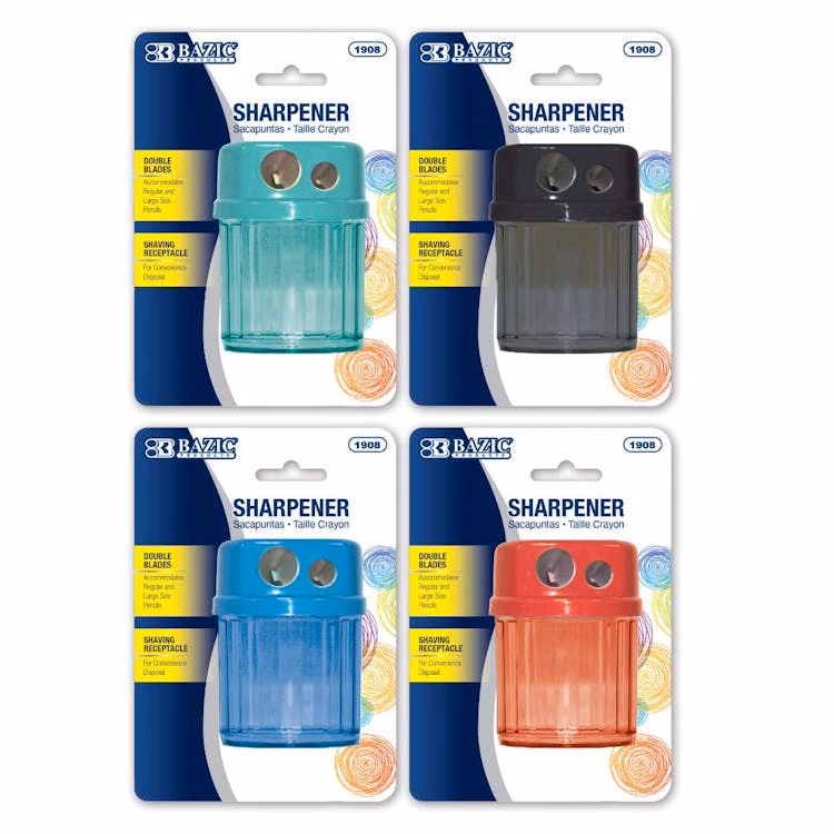 Sharpeners with Dual Blades - Shavings Receptacle