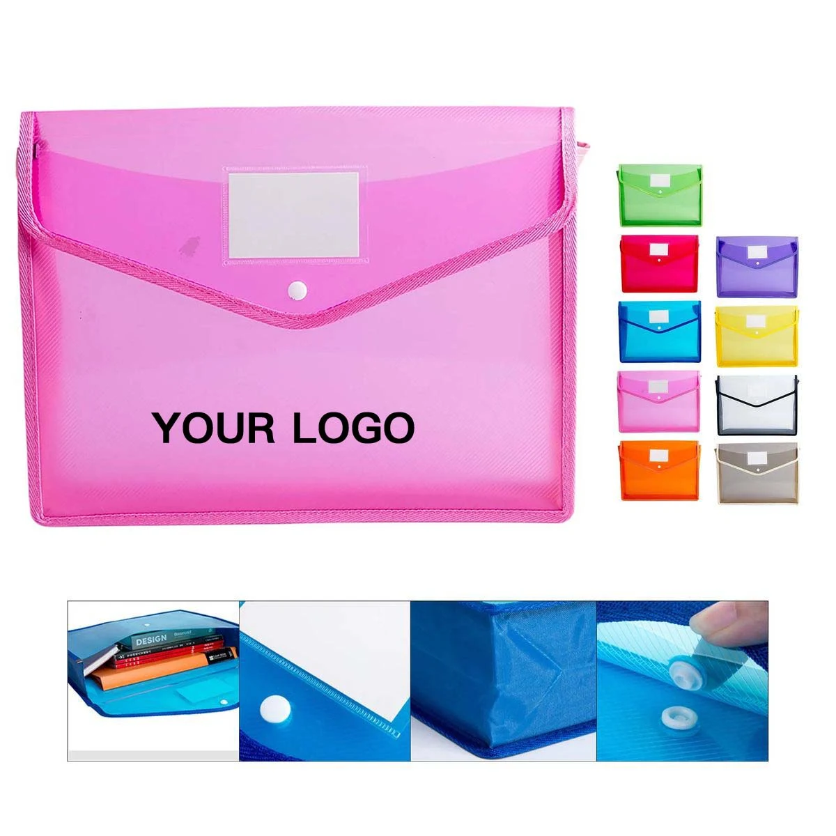 Large File Folder with Secure Snap Closure 1