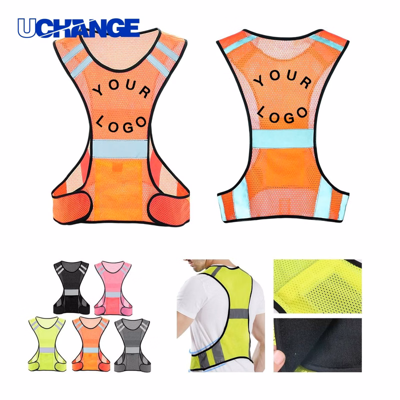 Reflective Safety Vest 22" High Visibility Gear for Work Use