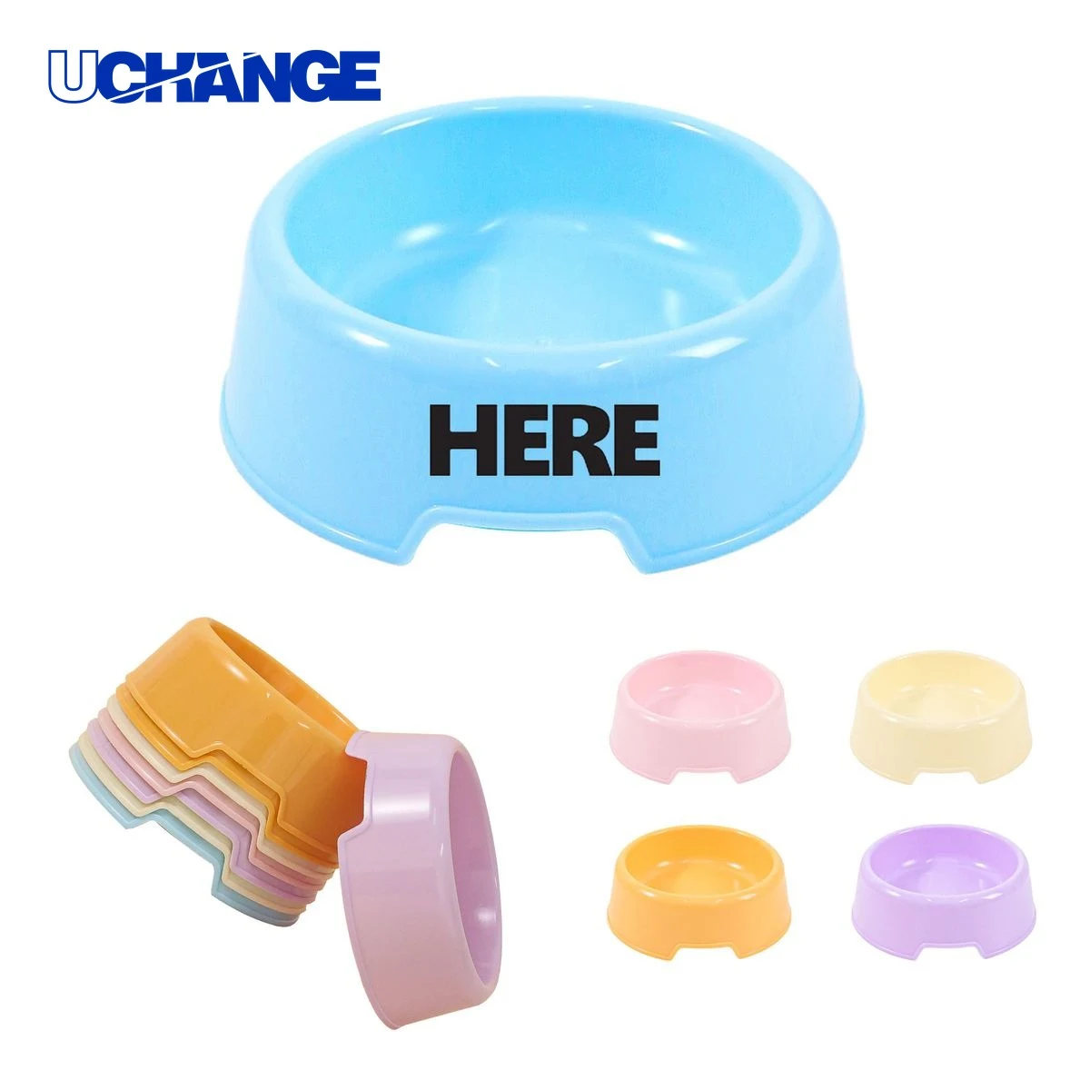 Candy-Colored Dog Food Bowl Dish 1