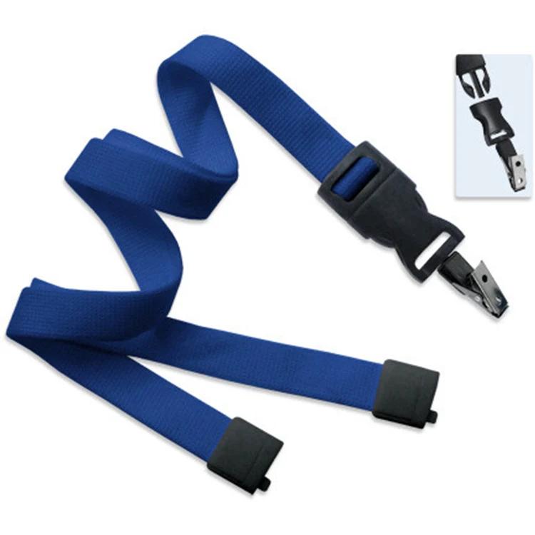 5/8" Lanyard w/ Breakaway and detach Bulldog Clip 1
