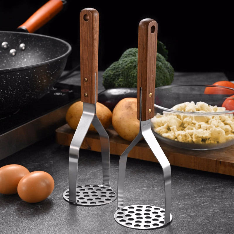 Potato Masher Stainless Steel Heavy Duty Anti-slip Handle