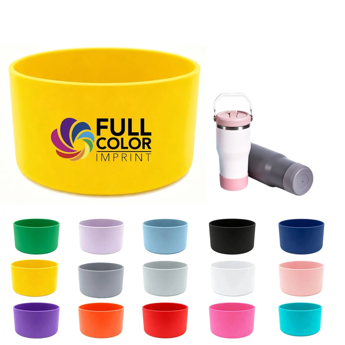 Reusable Full Color Silicone Cup Sleeve 1