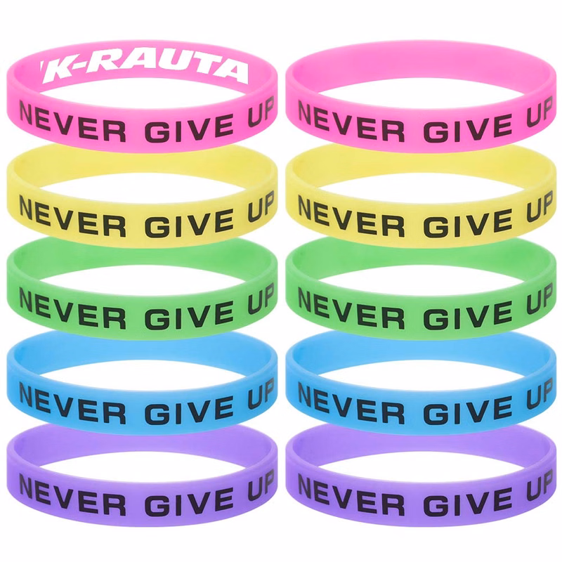 Glow in the Dark Printed Silicone Wristband