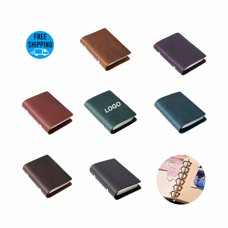 A7 Genuine Leather 6 Ring Journal(5.71"x4.14")