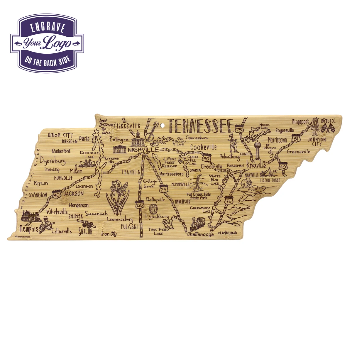 Destination Tennessee Cutting & Serving Board 1