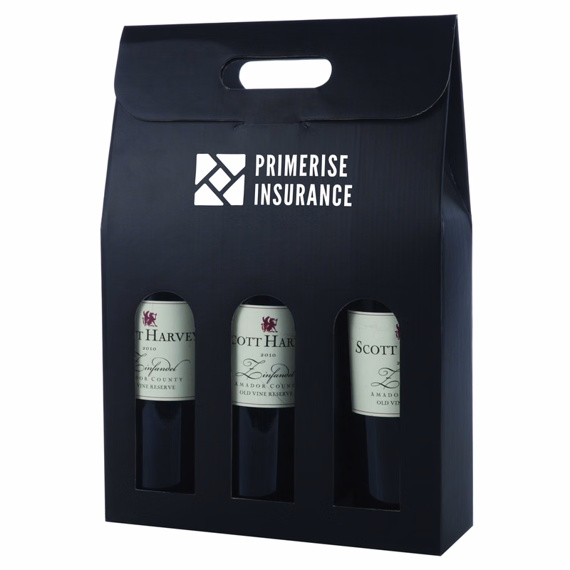 Cakewalk Marketplace: 3-Bottle Wine Carrier Box