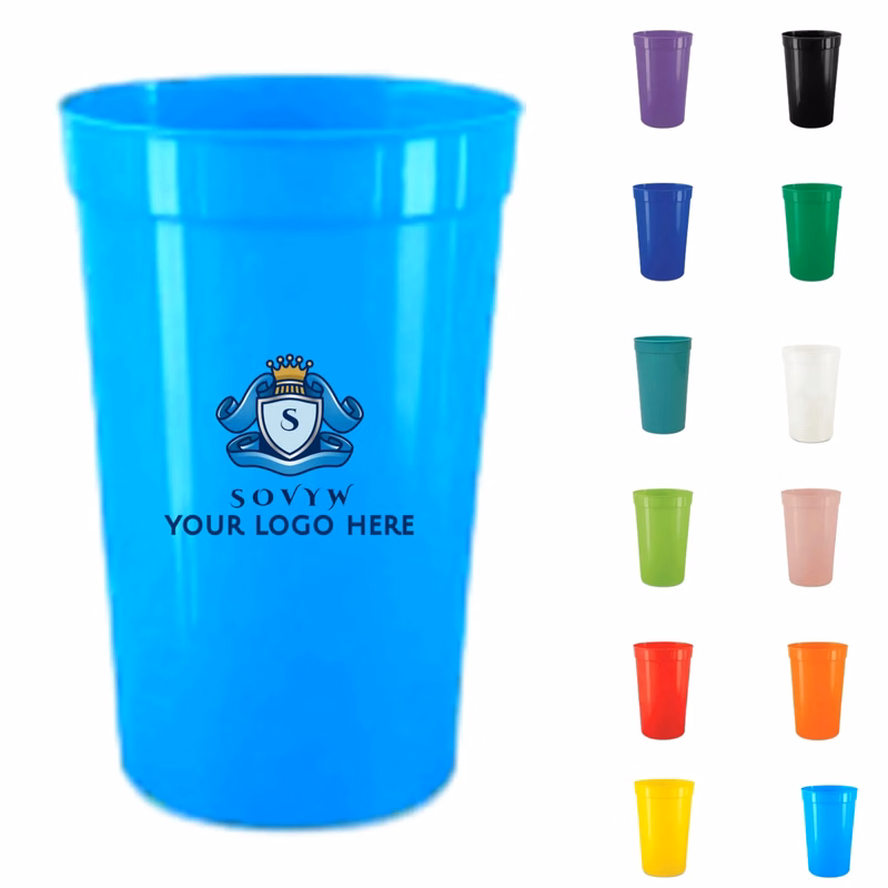 16 oz Reusable Plastic Stadium Cup