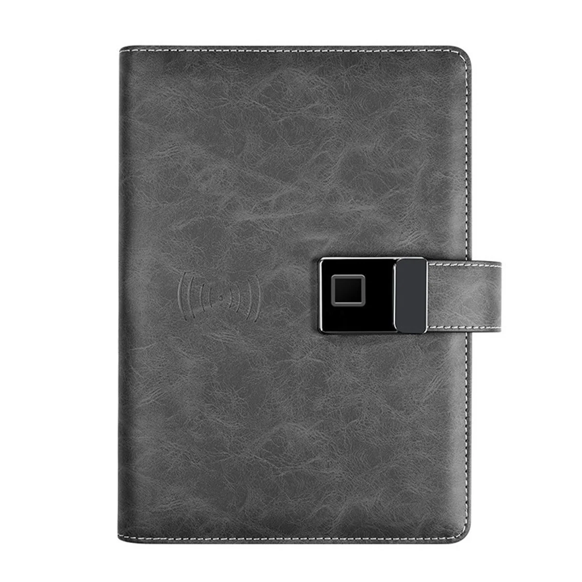 Biometric Secure Notebook with Display and Calculator 1