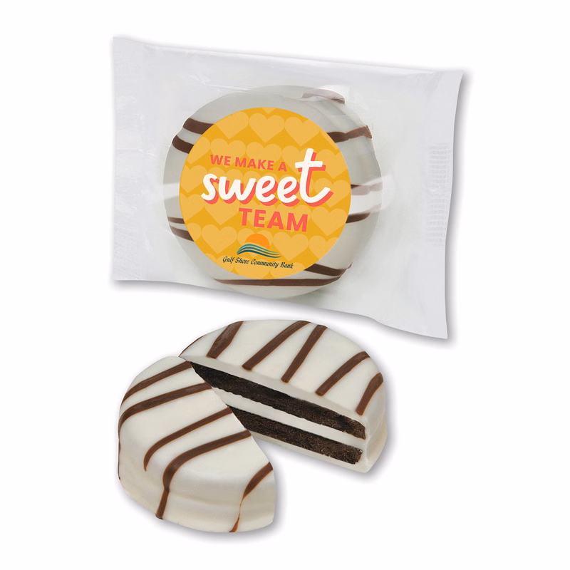 White Chocolate Covered Oreo Cookie