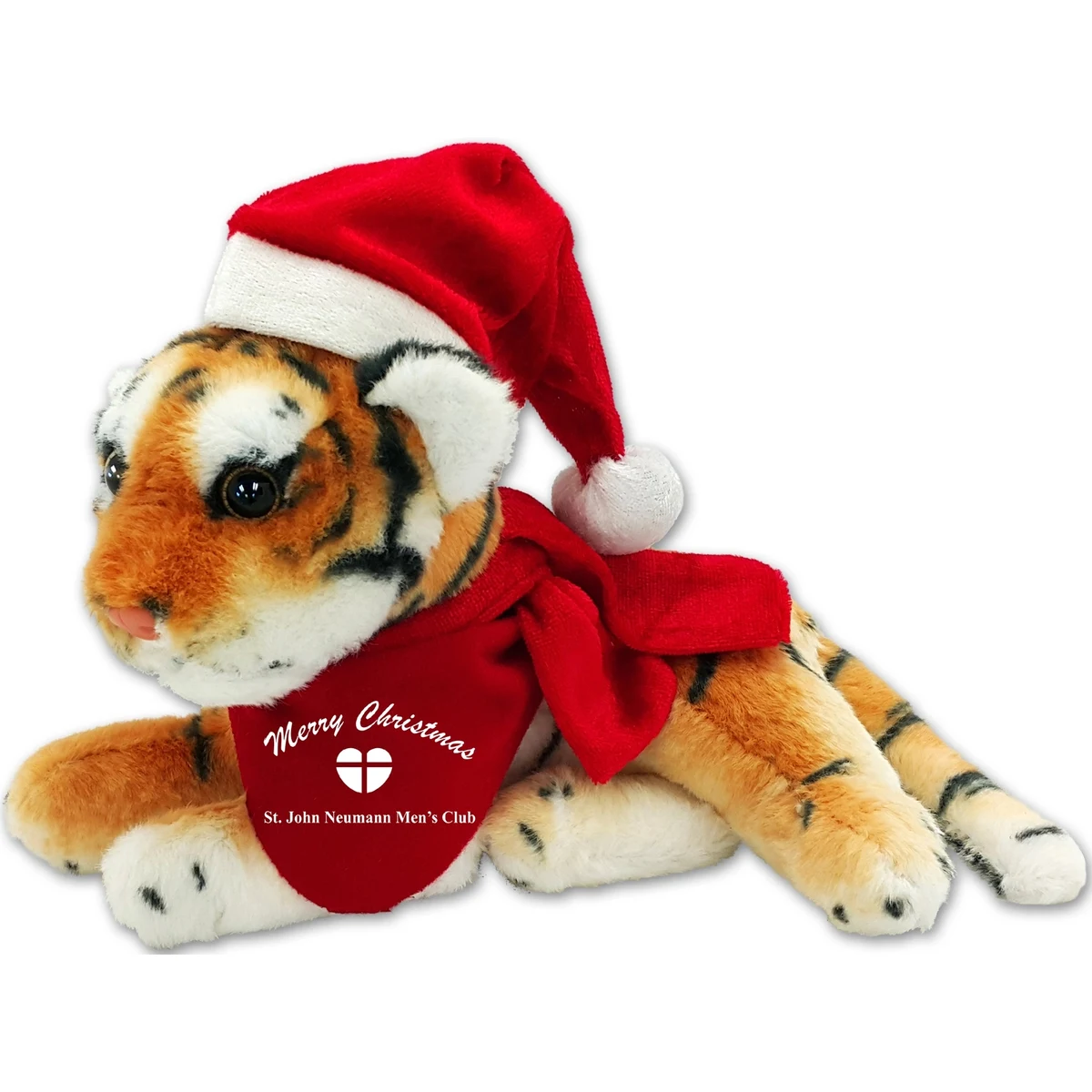 EQP 96+ Christmas 8" Jungle Animals Sitting Bengal Tiger 1